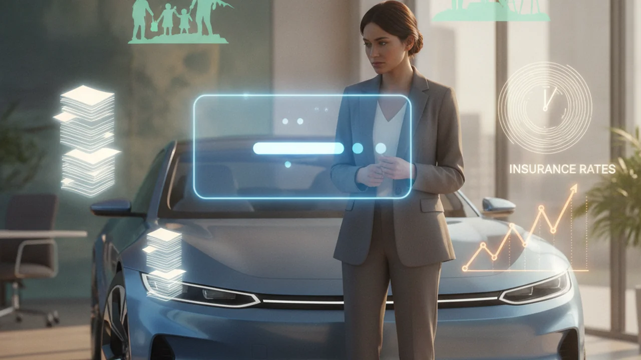 A person stands in front of a new car or house